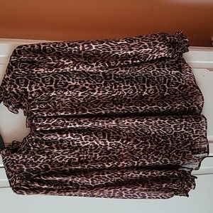Anne Klein leopard print blouse